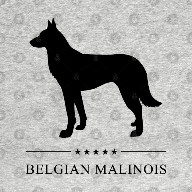 Belgian Malinois Black Silhouette by millersye